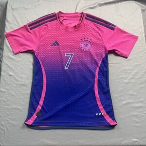 Germany Soccer Adidas Authentic Jersey 2024 Away Kai Havertz Men Size M